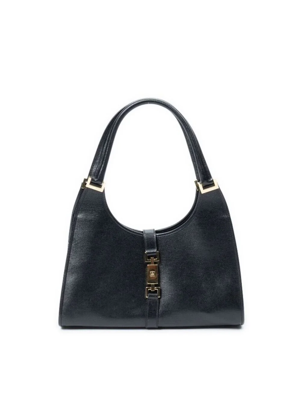 Gucci Jackie Hobo Black Studded Calfskin